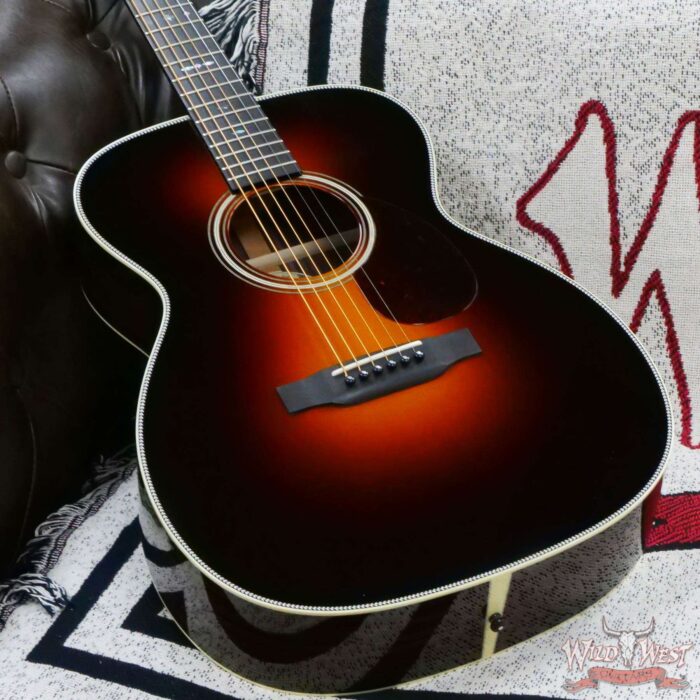 Collings OM Series OM2H Sitka Spruce Top East Indian Rosewood Back & Sides 45 Style Snowflake Inlays Sunburst Top - Image 9
