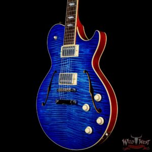 Collings SoCo Deluxe Premium Flame Maple Top Lollar Low Wind Imperial Humbuckers Blue Burst - Image 2