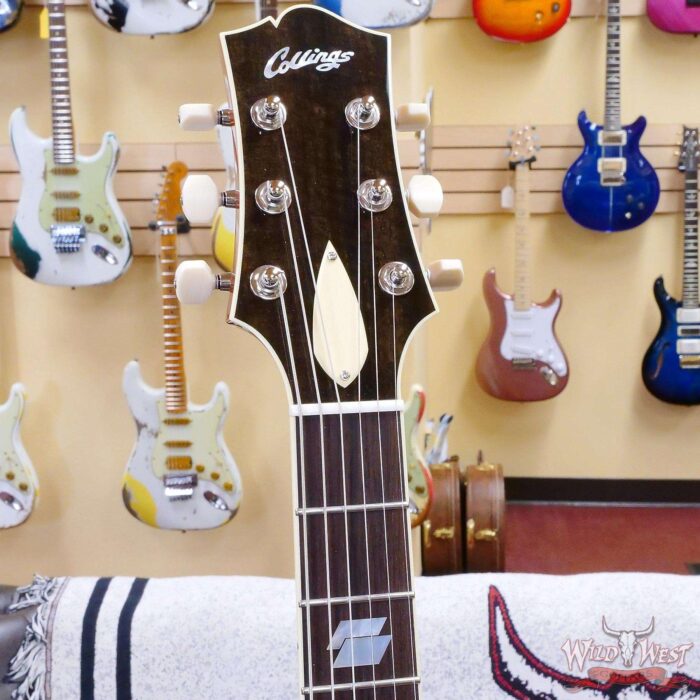 Collings SoCo Deluxe Premium Flame Maple Top Rosewood Fingerboard Lollar Low Wind Imperial Humbuckers Sapphire Blue - Image 7