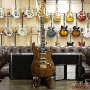 Fender Custom Shop Paul Waller Masterbuilt Artisan Claro Walnut Stratocaster HSS African Blackwood Board - Image 12