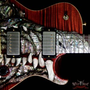 Paul Reed Smith PRS Singlecut Dragon 2002 #23 Brazilian Rosewood Neck and Board Black Cherry - Image 7