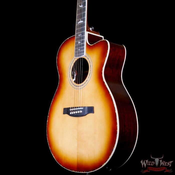 Paul Reed Smith PRS SE A40E Ebony Fretboard Ovangkol Side & Back Electric Acoustic Guitar Tobacco Sunburst - Image 2