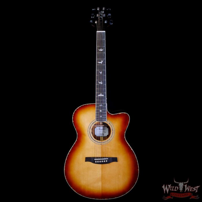 Paul Reed Smith PRS SE A40E Ebony Fretboard Ovangkol Side & Back Electric Acoustic Guitar Tobacco Sunburst - Image 3