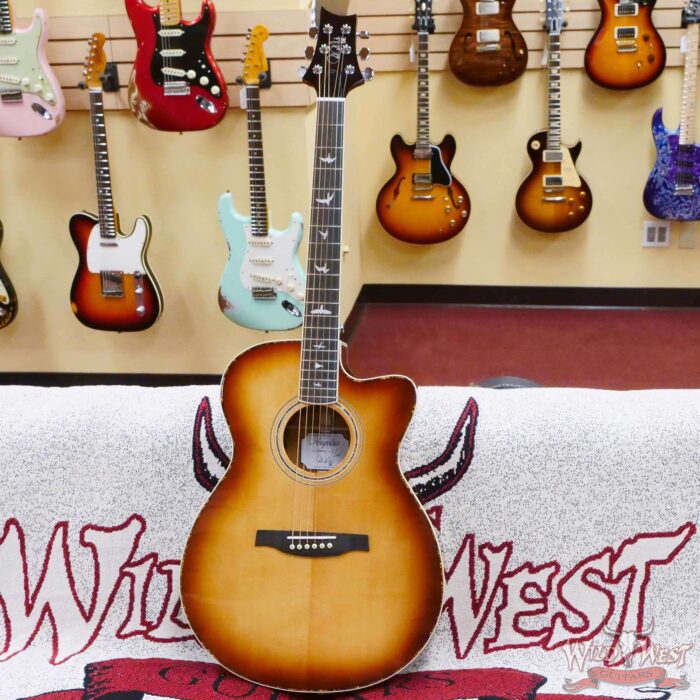 Paul Reed Smith PRS SE A40E Ebony Fretboard Ovangkol Side & Back Electric Acoustic Guitar Tobacco Sunburst - Image 4