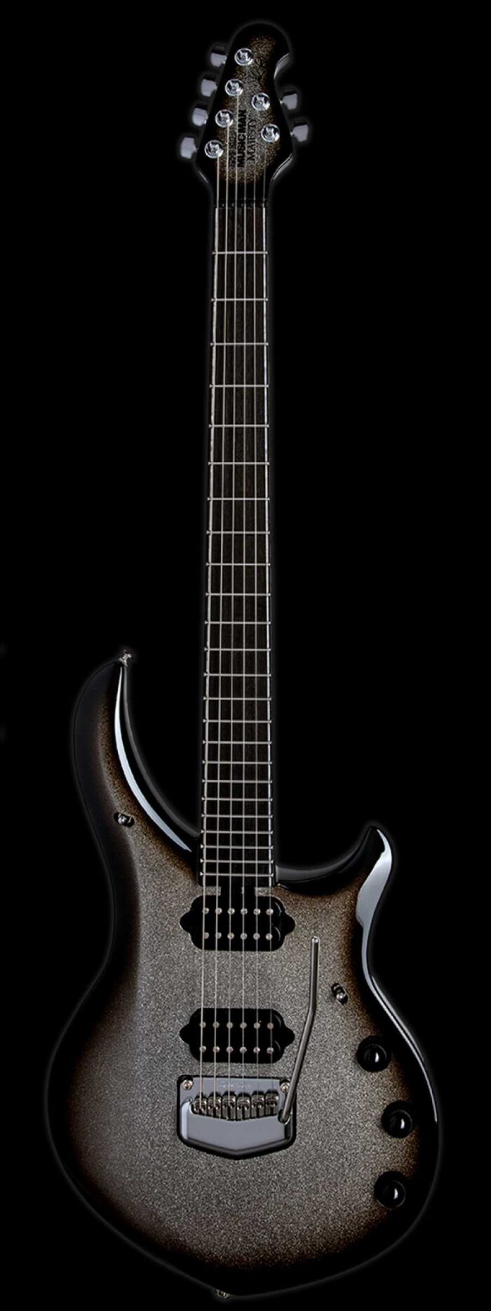 Ernie Ball Music Man BFR Limited Edition # 95 of 120 John Petrucci Signed Majesty Charred Silver Sparkle Burst - Image 1