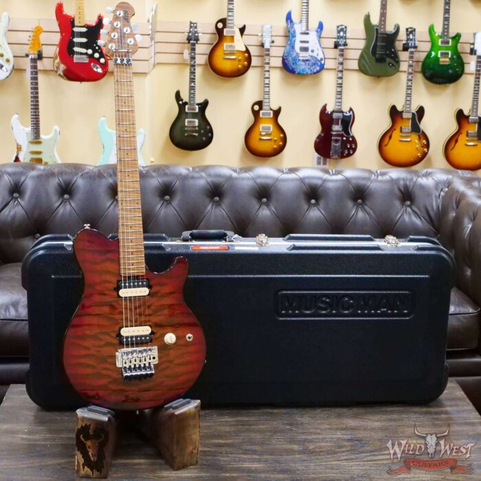 Ernie Ball Music Man Axis Roasted Amber Quilt - Image 6