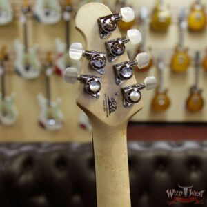 Ernie Ball Music Man Axis Super Sport Quilt Maple Top Birdseye Maple Neck Rosewood Board Balboa Blue Burst - Image 11
