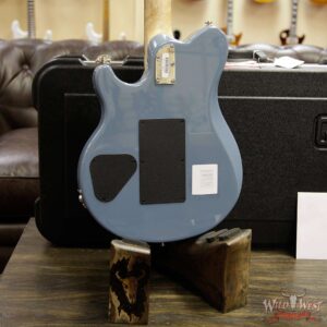 Ernie Ball Music Man BFR Limited #48 of 75 Axis Floyd Rose Birdseye Maple Neck Steel Blue - Image 13