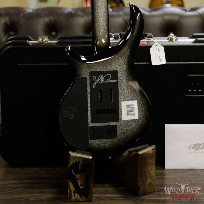 Ernie Ball Music Man BFR Limited Edition # 95 of 120 John Petrucci Signed Majesty Charred Silver Sparkle Burst - Image 10