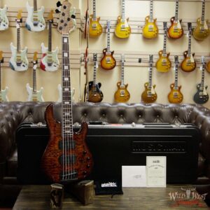 Ernie Ball Music Man BFR StingRay 5 HH Bass Quilt Maple Top Roasted Flame Maple Neck Translucent Orange #79 of 91 - Image 9