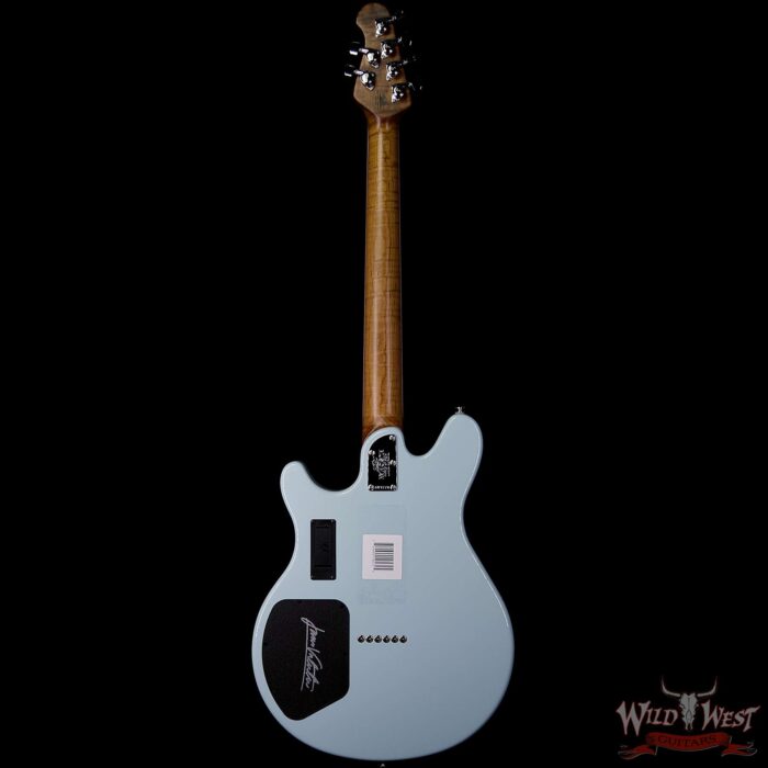 Ernie Ball Music Man BFR Limited Edition #54 of 68 Valentine Rosewood Board Baby Blue Signed by James Valentine - Image 5