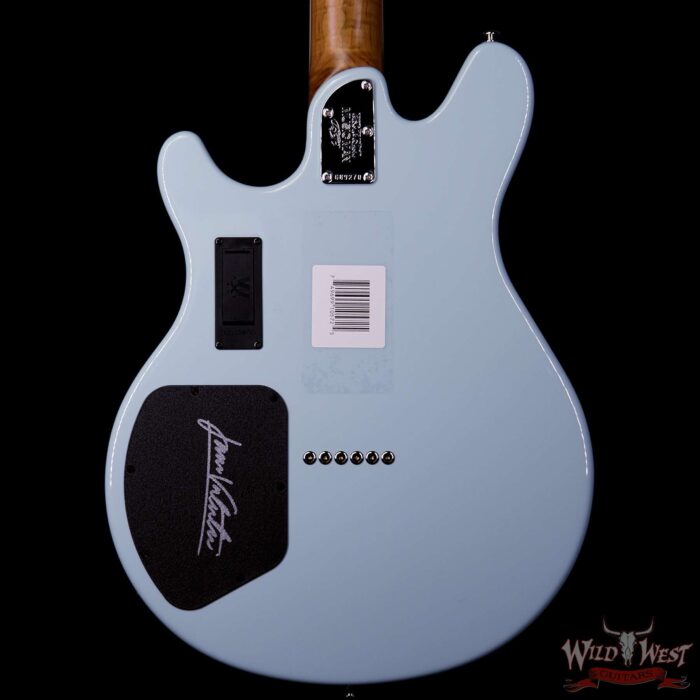 Ernie Ball Music Man BFR Limited Edition #54 of 68 Valentine Rosewood Board Baby Blue Signed by James Valentine - Image 6