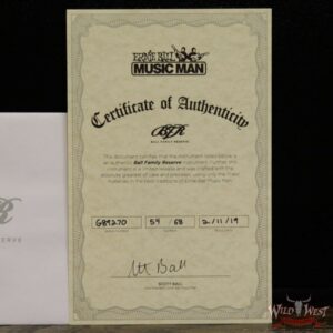 Ernie Ball Music Man BFR Limited Edition #54 of 68 Valentine Rosewood Board Baby Blue Signed by James Valentine - Image 11