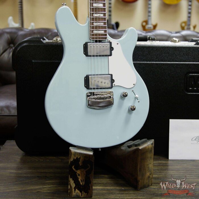 Ernie Ball Music Man BFR Limited Edition #54 of 68 Valentine Rosewood Board Baby Blue Signed by James Valentine - Image 13
