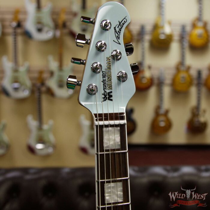 Ernie Ball Music Man BFR Limited Edition #54 of 68 Valentine Rosewood Board Baby Blue Signed by James Valentine - Image 7