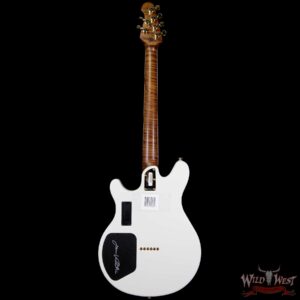 Ernie Ball Music Man BFR Valentine Gold Roasted Flame Maple Neck Ivory White Limited 40/89 - Image 6