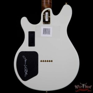 Ernie Ball Music Man BFR Valentine Gold Roasted Flame Maple Neck Ivory White Limited 40/89 - Image 7