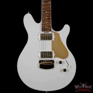 Ernie Ball Music Man BFR Valentine Gold Roasted Flame Maple Neck Ivory White Limited 40/89 - Image 3