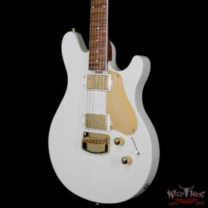 Ernie Ball Music Man BFR Valentine Gold Roasted Flame Maple Neck Ivory White Limited 40/89 - Image 2