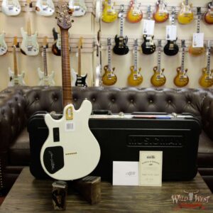 Ernie Ball Music Man BFR Valentine Gold Roasted Flame Maple Neck Ivory White Limited 40/89 - Image 15