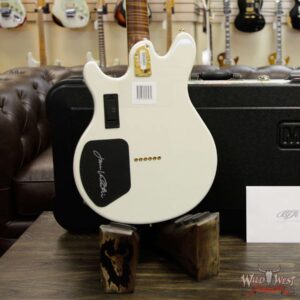 Ernie Ball Music Man BFR Valentine Gold Roasted Flame Maple Neck Ivory White Limited 40/89 - Image 16