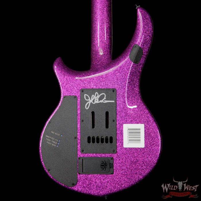 Ernie Ball Music Man BFR Majesty Limited #45 of 74 Signed by John Petrucci Fuchsia Sparkle - Image 7