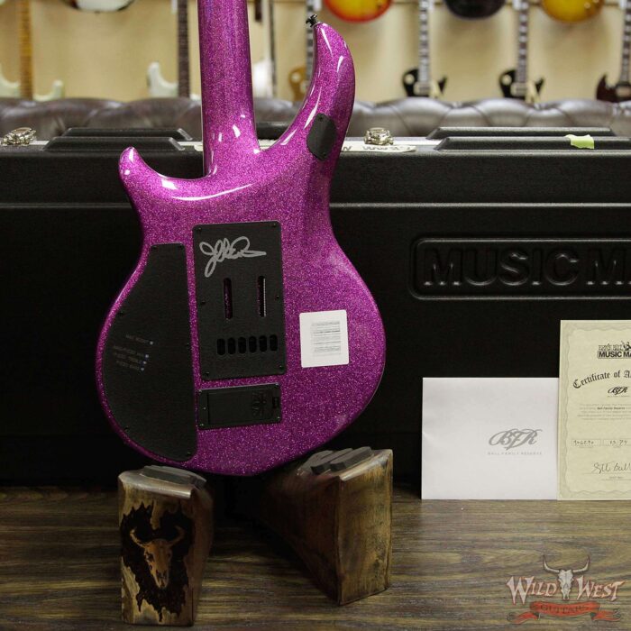 Ernie Ball Music Man BFR Ball Family Reserve Majesty Limited #23 of 74 Signed by John Petrucci Fuchsia Sparkle - Image 14