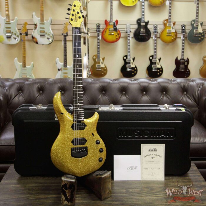 Ernie Ball Music Man BFR Ball Family Reserve Majesty Limited #12 of 77 Signed by John Petrucci Deep Gold Sparkle - Image 11