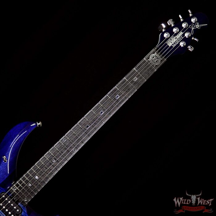 Ernie Ball Music Man John Petrucci Majesty Monarchy Ebony Board Imperial Blue - Image 9