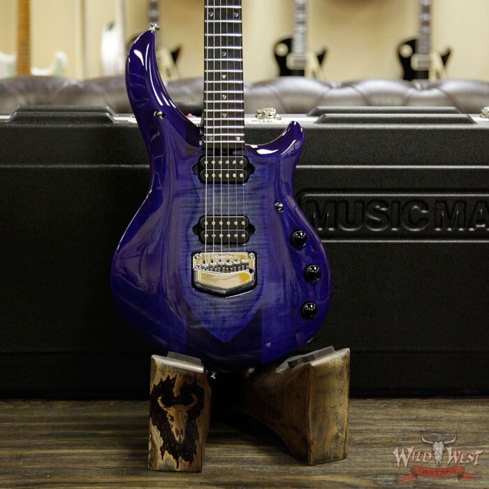 Ernie Ball Music Man John Petrucci Majesty Monarchy Ebony Board Imperial Blue - Image 13