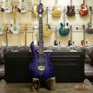 Ernie Ball Music Man John Petrucci Majesty Monarchy Ebony Board Imperial Blue - Image 12