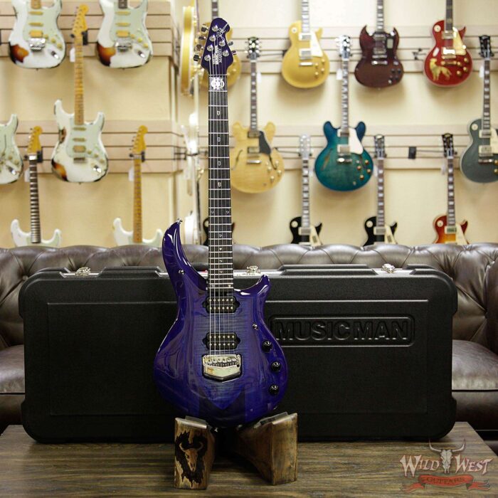 Ernie Ball Music Man John Petrucci Majesty Monarchy Ebony Board Imperial Blue - Image 12