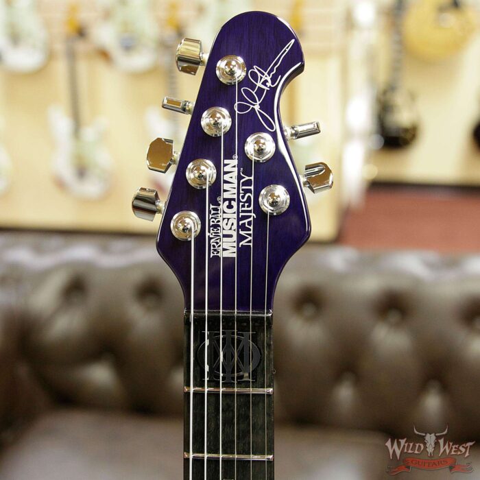 Ernie Ball Music Man John Petrucci Majesty Monarchy Ebony Board Imperial Blue - Image 8
