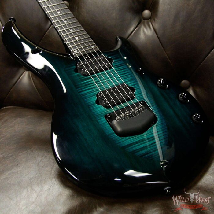 Ernie Ball Music Man Majesty 6 HH Piezo Bridge Ebony Fingerboard Enchanted Forest - Image 8