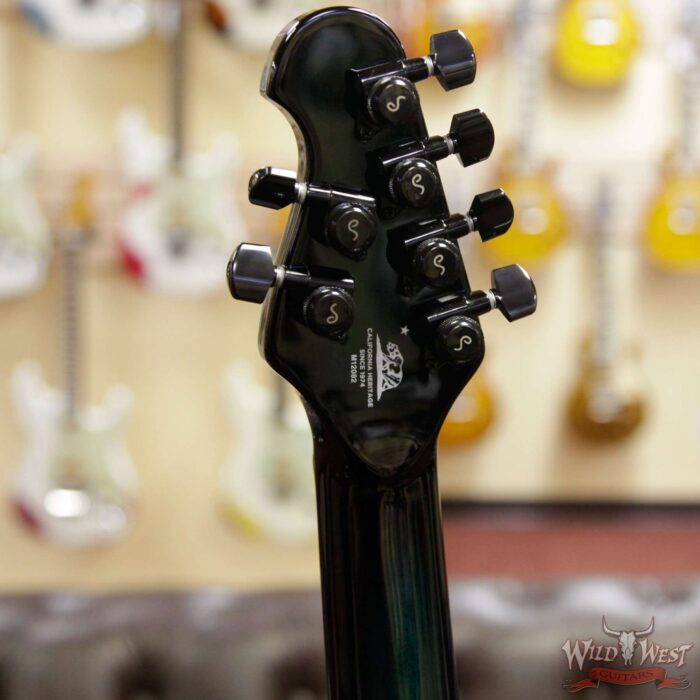 Ernie Ball Music Man Majesty 6 HH Piezo Bridge Ebony Fingerboard Enchanted Forest - Image 11