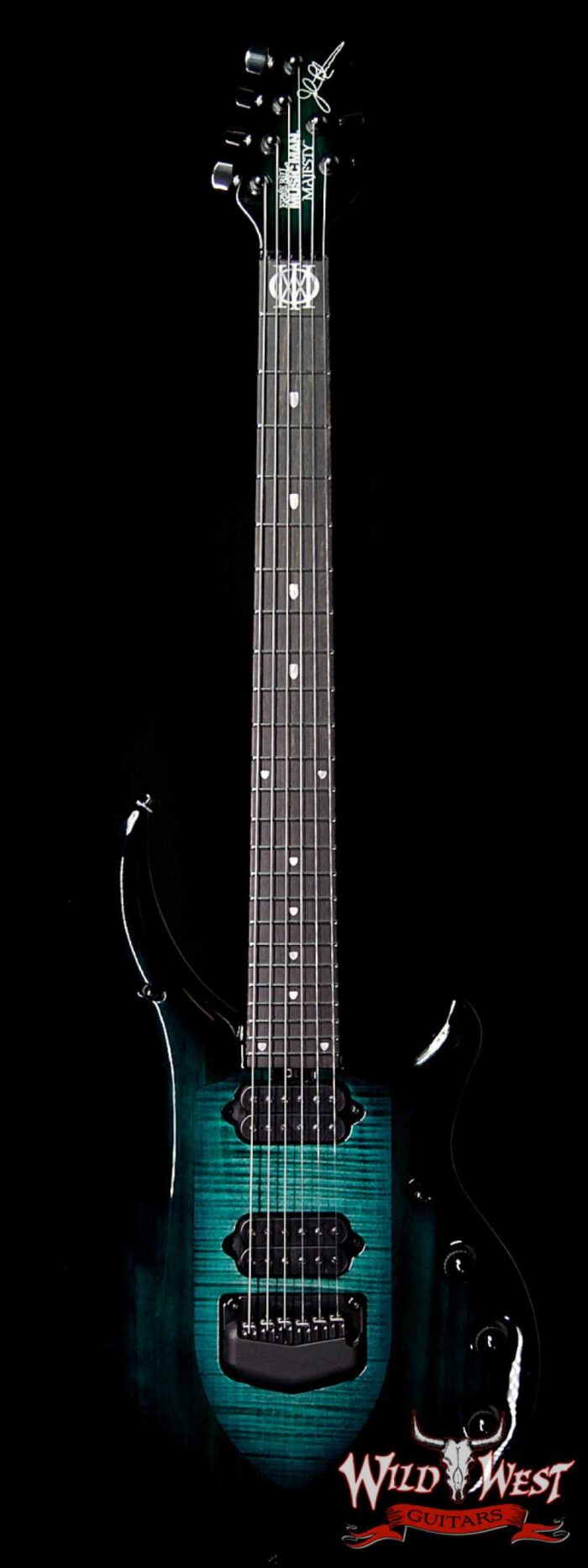 Ernie Ball Music Man Majesty 6 HH Piezo Bridge Ebony Fingerboard Enchanted Forest - Image 1
