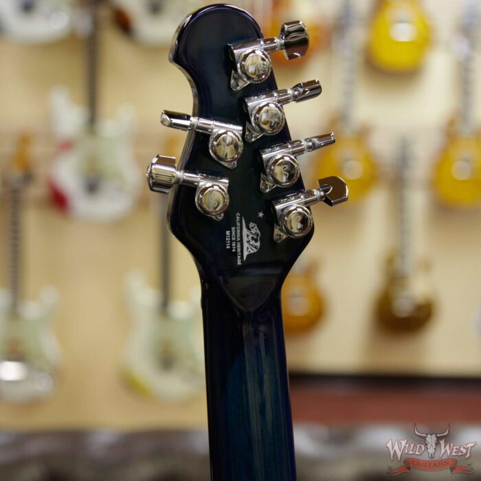 Ernie Ball Music Man Majesty 6 HH Piezo Bridge Ebony Fingerboard Blue Honu - Image 10