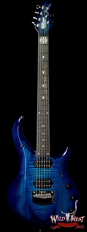 Ernie Ball Music Man Majesty 6 HH Piezo Bridge Ebony Fingerboard Blue Honu