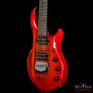 Ernie Ball Music Man Majesty 7-String wiith Piezo Ebony Board Red Sunrise - Image 2