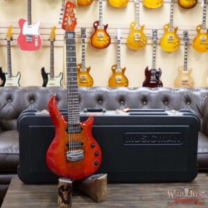 Ernie Ball Music Man Majesty 7-String wiith Piezo Ebony Board Red Sunrise - Image 6