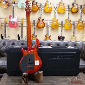 Ernie Ball Music Man Majesty 7-String wiith Piezo Ebony Board Red Sunrise - Image 9