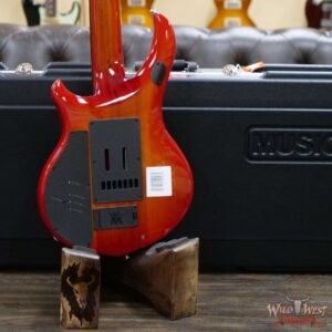 Ernie Ball Music Man Majesty 7-String wiith Piezo Ebony Board Red Sunrise - Image 11