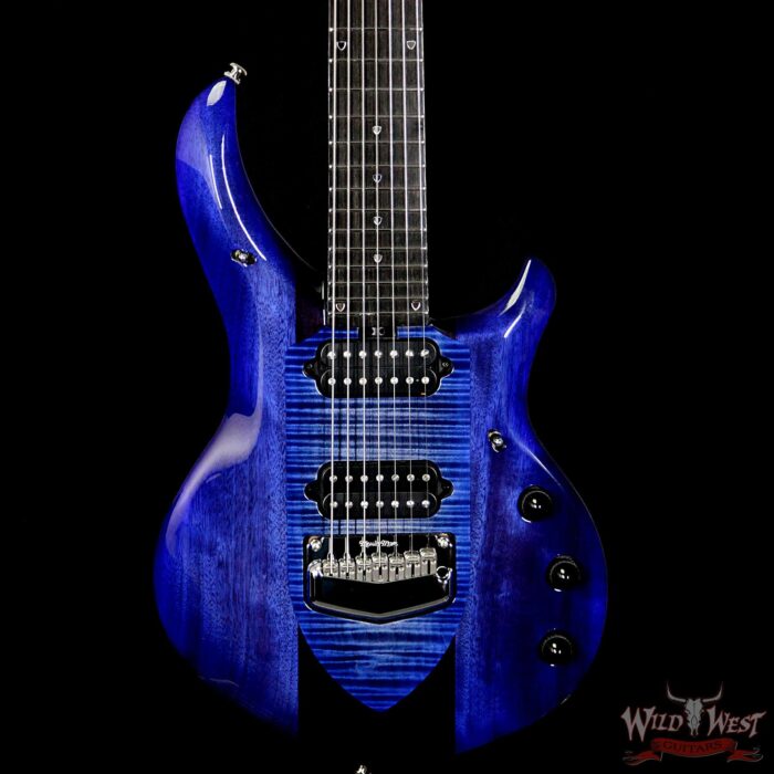 Ernie Ball Music Man John Petrucci Majesty 7 Monarchy Ebony Fingerboard Imperial Blue 7-Sting - Image 3