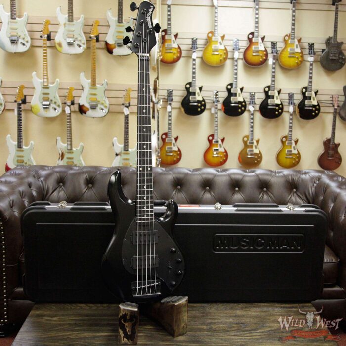 Ernie Ball Music Man StingRay5 HH 5-Sting Bass Stealth Black - Image 6