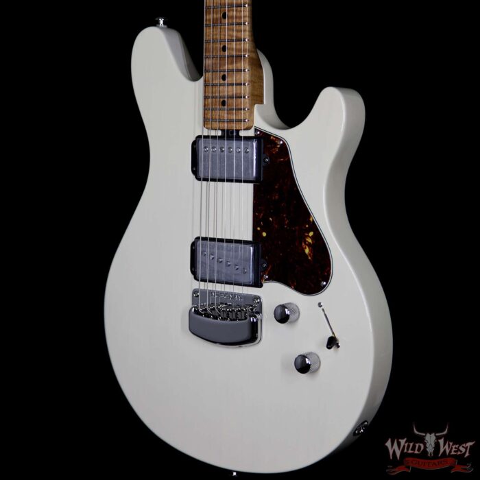Ernie Ball Music Man Valentine HH Roasted Maple Neck Trans Buttermilk - PreOwned - Image 2