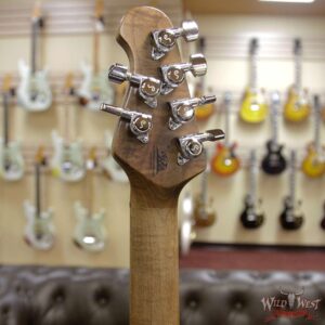 Ernie Ball Music Man Valentine HS Ash Body Roasted Maple Neck Trans Buttermilk - Image 6