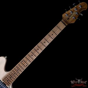 Ernie Ball Music Man Valentine HS Ash Body Roasted Maple Neck Trans Buttermilk - Image 5