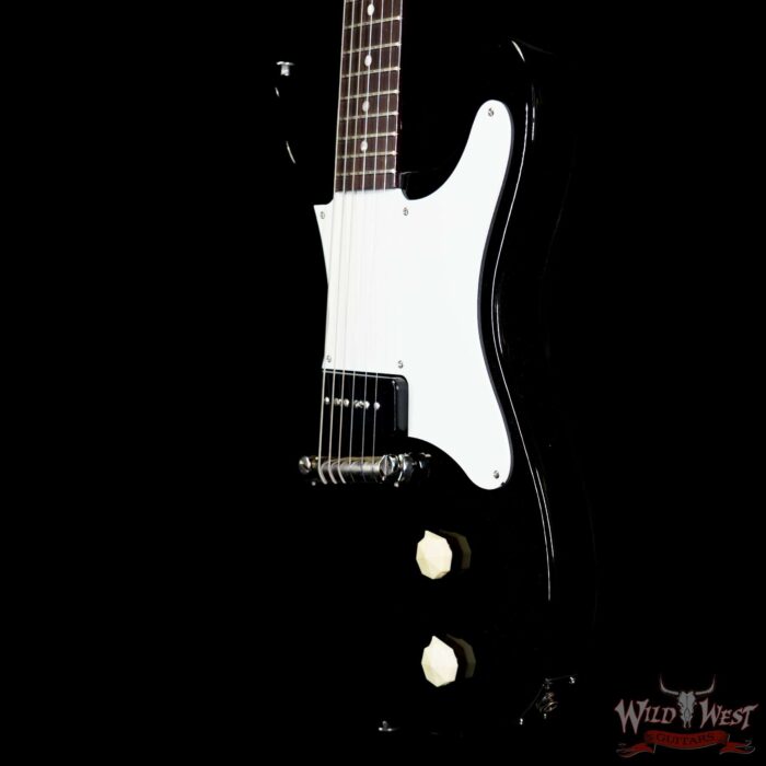 Epiphone Coronet (USA Collection) Mahogany Body&Neck P-90 Soapbar Pickup Ebony Black 6.15 LBS - Image 2