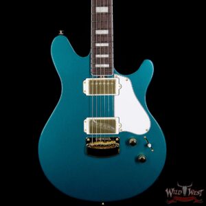 Ernie Ball Music Man BFR Limited #39 of 63 Valentine Rosewood Board Roasted Flame Maple Neck Pine Green - Image 3