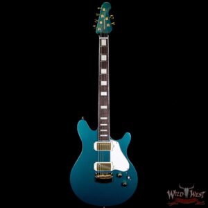 Ernie Ball Music Man BFR Limited #39 of 63 Valentine Rosewood Board Roasted Flame Maple Neck Pine Green - Image 6